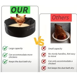 Chicken Dust Bath Container - Keep Your Birds Happy