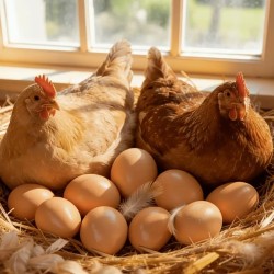 Wooden Hens Eggs - Natural and Rustic Egg Collection Solution