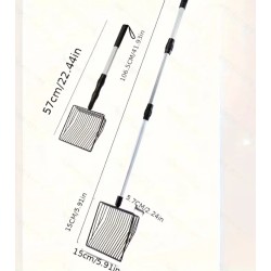 Extendable Chicken Coop Rake / Scooper - Efficient Poultry Cleaning Solution
