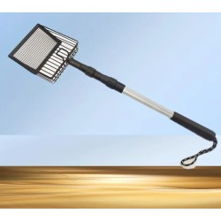 Extendable Chicken Coop Rake / Scooper - Efficient Poultry Cleaning Solution