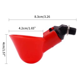 Chicken Auto Drinker Cups 6 Pack - Detachable Cup for Easy Cleaning