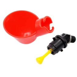 Chicken drinker cup with removeable cup