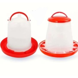Basic chicken drinker and feeder set