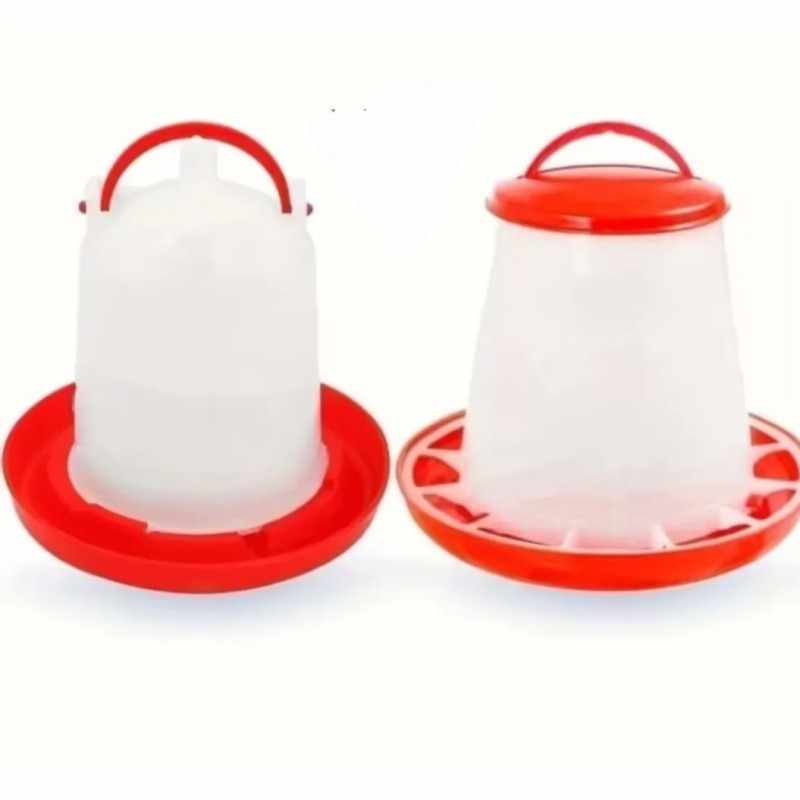Basic chicken drinker and feeder set