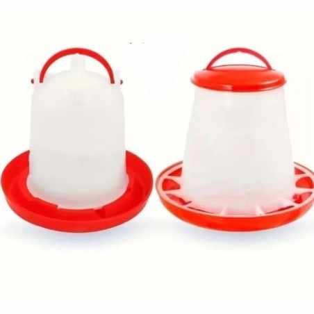 Basic chicken drinker and feeder set