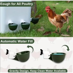 Your Happy Chicken Large Capacity Drinker/Waterer Cups