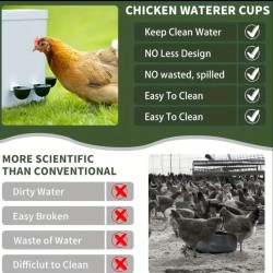 Your Happy Chicken Large Capacity Drinker/Waterer Cups