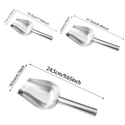 Your Happy Chicken Stainless Steel Scoop Set - Durable and Convenient