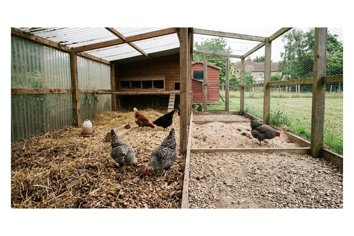 The best substrate for a chicken run