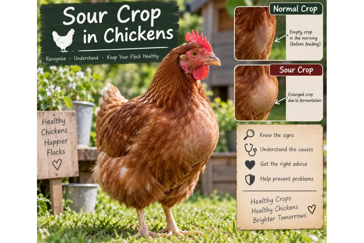 Sour Crop in Chickens: Causes, Symptoms and What Chicken Keepers Should Know